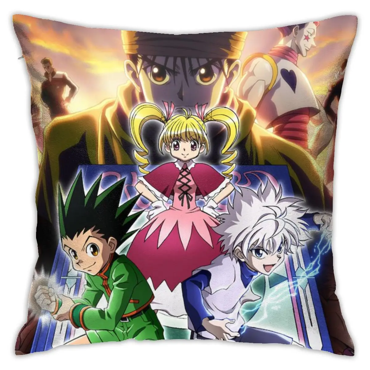 

Hunter X Hunter Cushion Cover Pattern Print Pillow Case Hunter X Hunter Anime Vintage Sofa Chair Decorative Pillow Cover