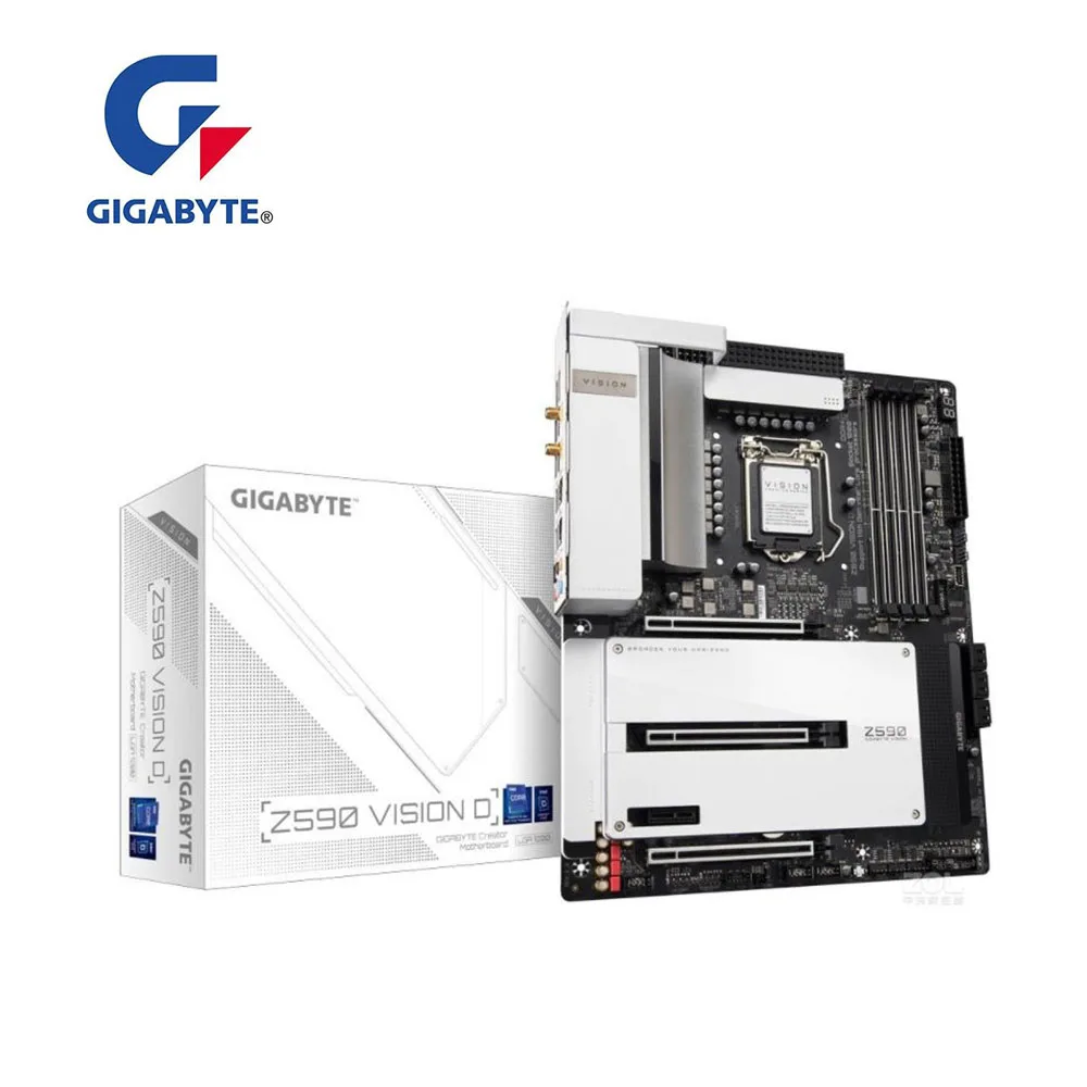 Материнская плата для Gigabyte GA Z590 VISION D LGA 1200 десктопная материнская с поддержкой i3 i5
