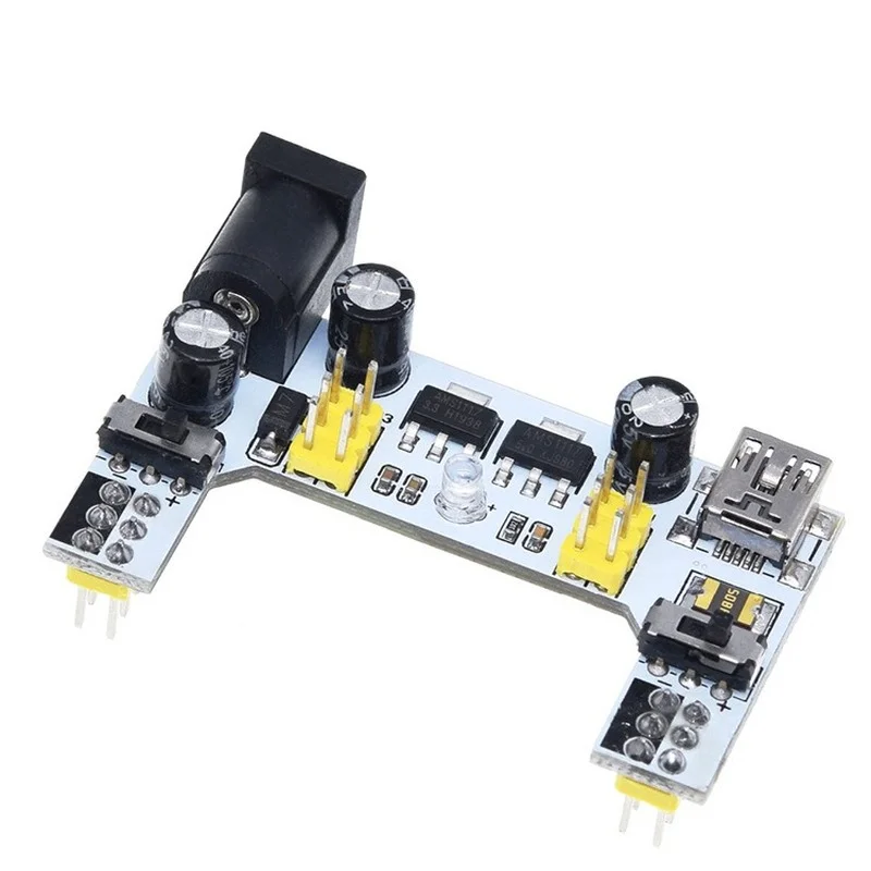 

Breadboard Power Supply Module /mb102 white Breadboard Dedicated Power Module 2-way 3.3V 5V MB-102 Solderless Bread Board