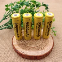 4pcs 3 7v 18650 battery 9900mah li ion rechargeable battery for led flashlight torch electronic gadgets batteries drop shipping