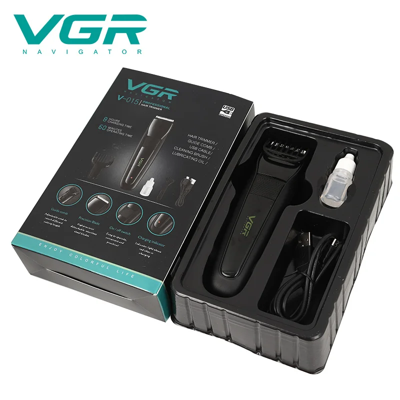 

VGR V015 Multifunction Hair Clipper USB Rechargeable Waterproof Professional Hair Trimmer 12 Gears Adjustable Electric Clipper