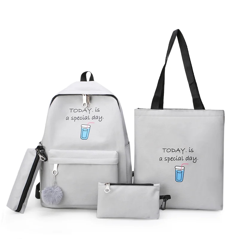 

Набор тканевых школьных наплечных поэтов для девочек-подростков, 4 предмета, с бахромой, для девочек-подростков