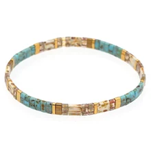 Go2boho Miyuki Tila браслеты с бусинами для женщин винтажный браслет