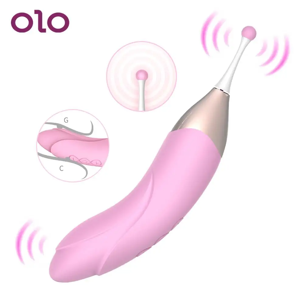 Фаллоимитатор OLO с двумя головками для точки G вибратор мощный массажер вагины