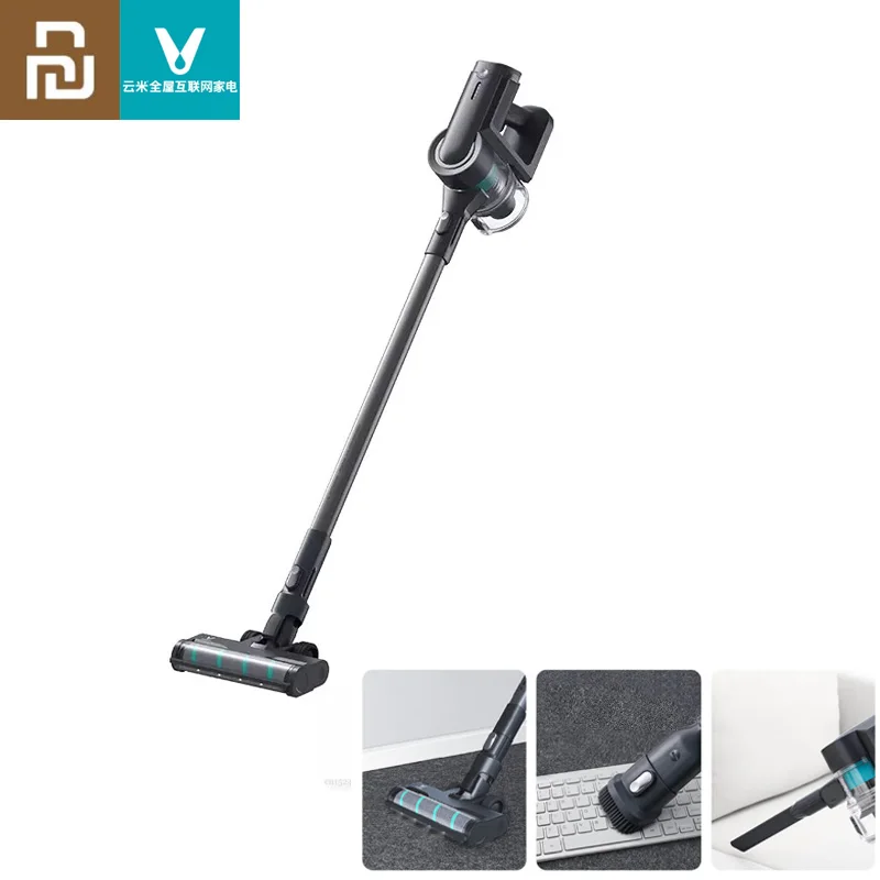 

2021 Xiaomi Youpin VIOMI ручной беспроводной пылесос с одной кнопкой ВКЛ./ВЫКЛ. Сменная батарея конструкция 23000 ПА всасывание