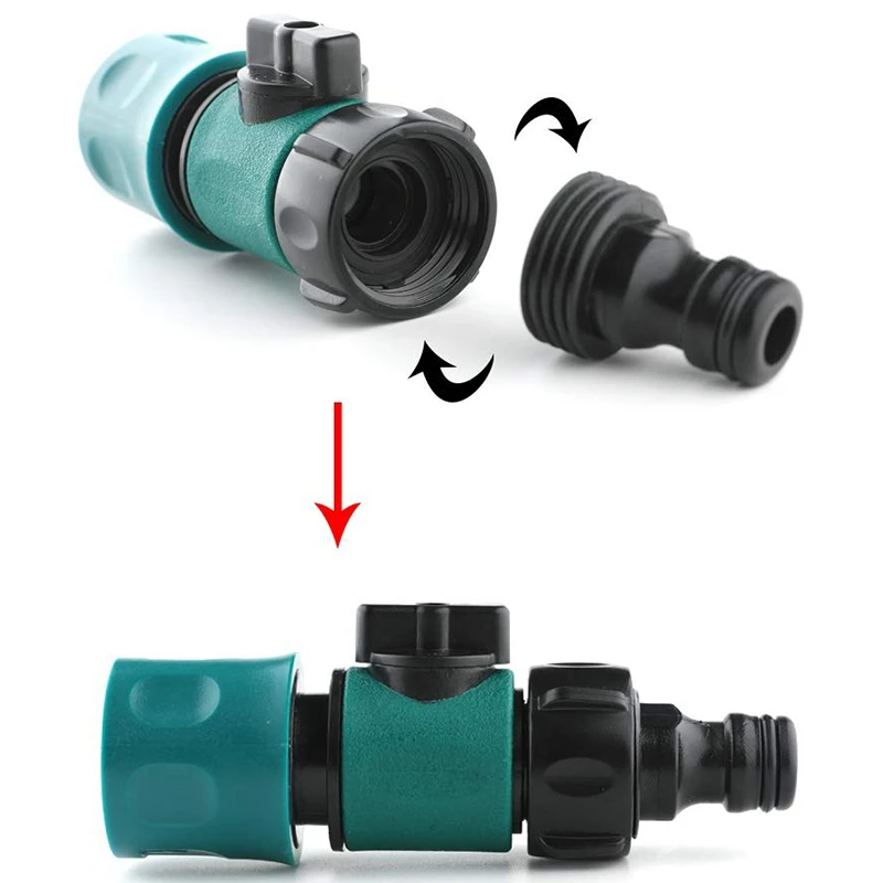 Акция! 3/4 дюймовый для садового шланга штуцер быстрый разъем мужской и женский