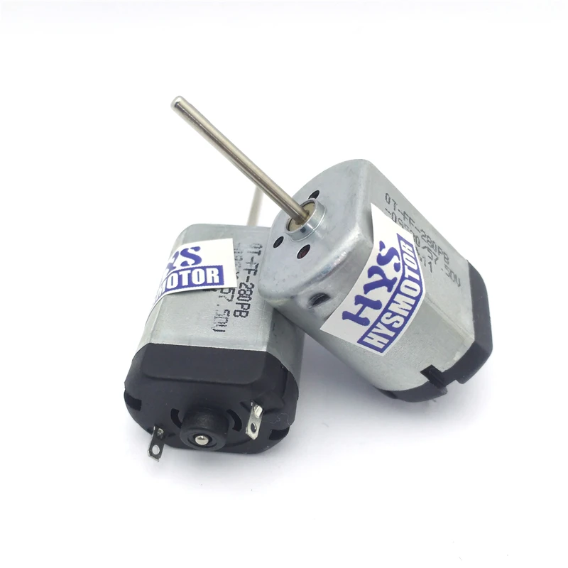 

6pcs Long Shaft Length 22mm Motor Electric DC 6V 12V High Speed 1650rpm 3300rpm DIIY Technology Model Cars Boat Fan FF-280PB