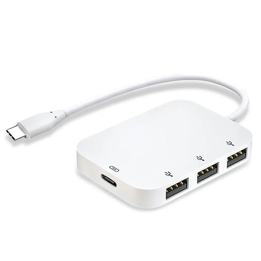 

Docking Station Type-C Hub Four In One Multifunctional Usb Splitter 3.0 Usb Hub Hub Headset 3.5Mm