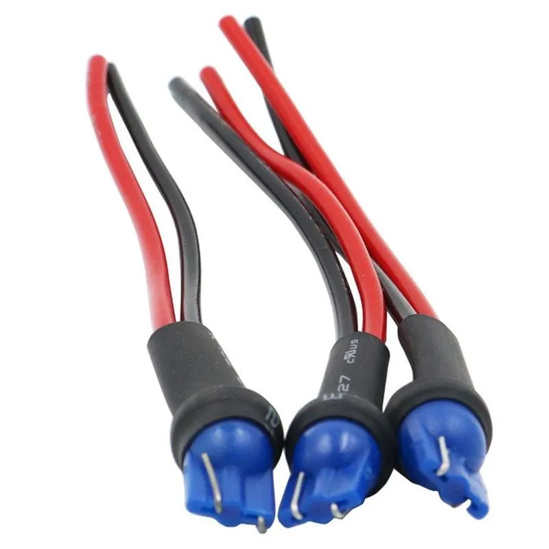 

Universal 2pcs T10 Socket Holders Male Car Headlight Male Socket Plug Adapter Extended Wire Connector Automobile Accessories