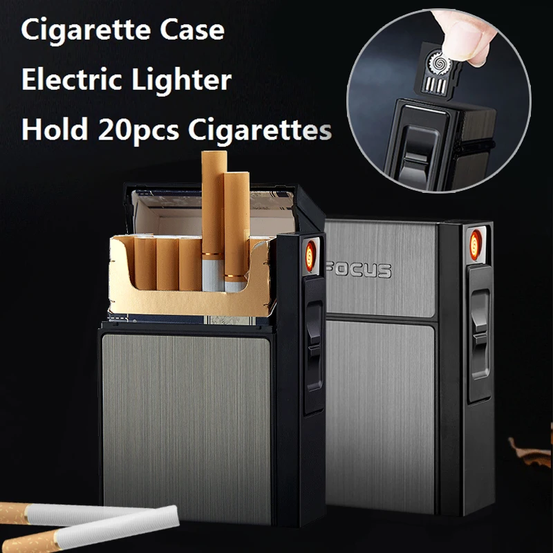 Сменный Чехол для сигарет металлическая зажигалка USB электронная Вольфрамовая 20