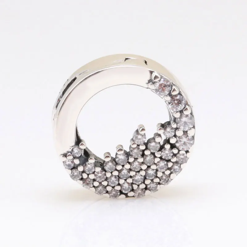 

2021 New Hot sale luxury Real 925 Sterling Silver pan beads Fit Original Charm bracelet For Women fashion sweet DIY Jewelry