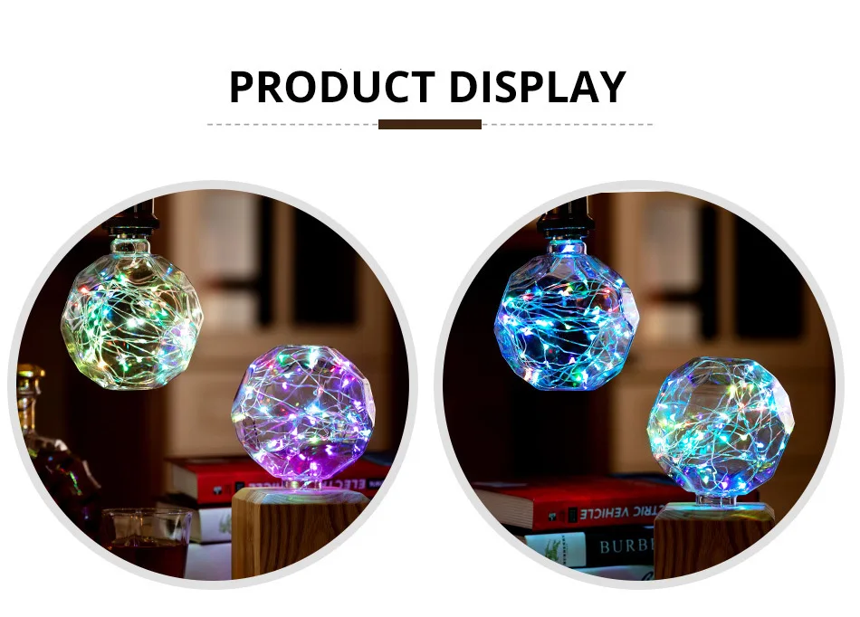 Светодиодная лампа E27 футбольная RGB Светодиодная лампа 110 В 220 В декоративная лампада светодиодная для декора дома/гостиной/спальни 3 Вт bombillas Led