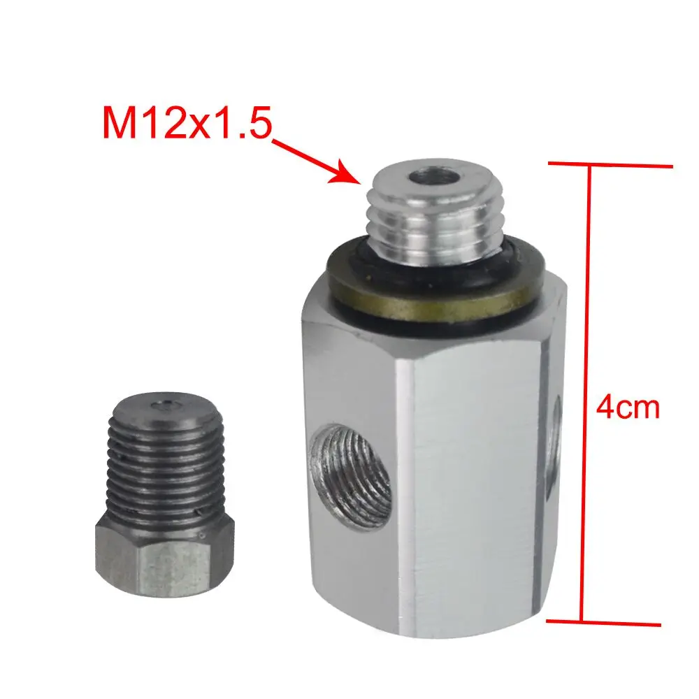 

PQY RACING - For BMW 3 Series E30 E36 3 Port Oil Pressure Temperature Gauge Adaptor T Piece WX-OGA01