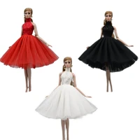 elegant high neck lace dress for barbie clothes princess party gown ballet dresses dancing vestido 16 bjd dolls accessories toy
