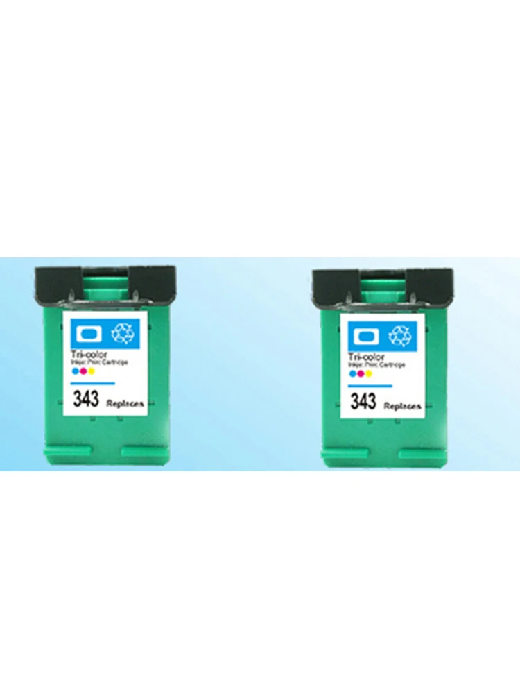 2 шт совместимый для hp343 C8766E цветной картридж для 343XL 6540/6620/6840/PSC 1500/1510/1600/1610 картридж для принтера