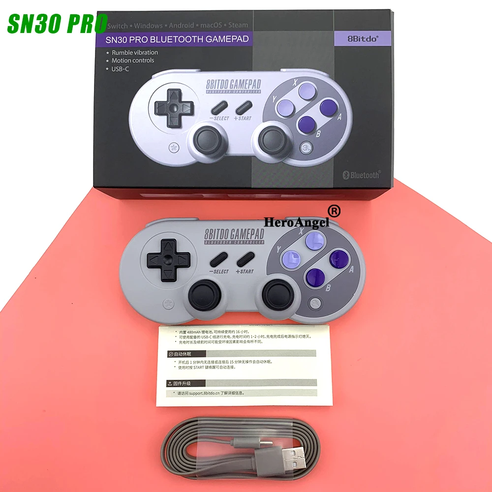 Беспроводной Bluetooth геймпад для 8bitdo SF30Pro SN30Pro джойстик игровой контроллер Nintendo Switch