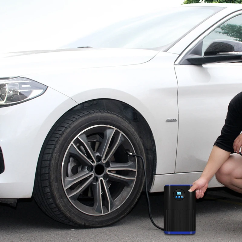 

Fast Inflation in 30 Seconds Car Air Compressor Inflator Pump LED Lamp for Car Motorcycle Bicycle Tire Inflatable