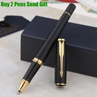 Высококачественная брендовая городская металлическая искусственная роскошная мужская ручка для письма в деловом стиле купить 2 отправить подарок