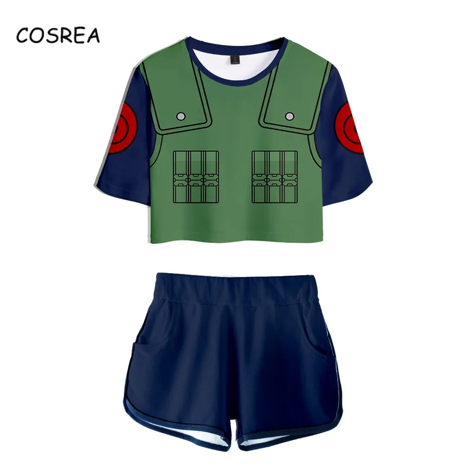 Рубашка Косплей Костюм Аниме футболка Узумаки Акацуки Харуно Сакура спортивный