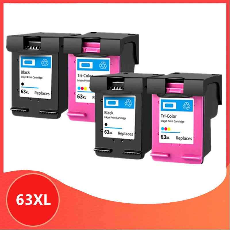 

Картридж 4Pk 63XL, совместимый с hp 63 XL, чернильный картридж для hp63 для Deskjet 1110 2130 2131 2132 3630 4250 5220 5230 5232 5252