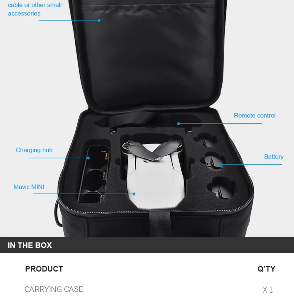 DJI Mavic мини сумка для хранения дорожный Чехол для переноски противоударный наплечный мешок для DJI MAVIC Mini Drone MT1SS5 Fly больше комбо