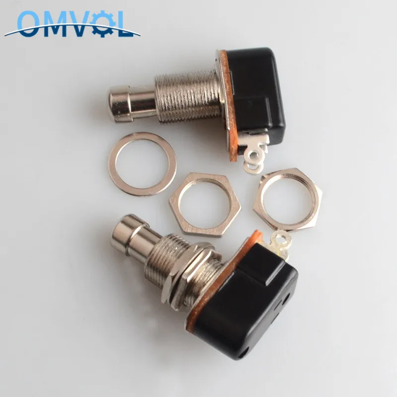 1pc spst momentary weichen touch push button stomp fuß pedal schalter elektrische gitarre schalter off momentary auf free global shipping