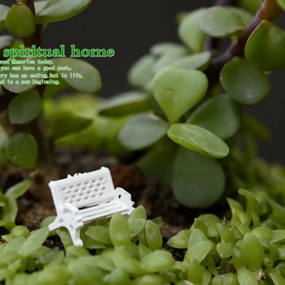 Новый Белый Стул миниатюрюры для кукольного домика милый Сказочный Садовый Гном