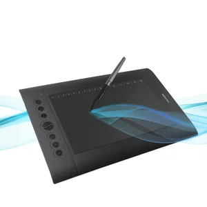 Графический планшет HUION H610 PRO V2 для рисования, 8192 уровней  60 , функция наклона, ручка без батареи, 8 нажатий, 16 мягких клавиш