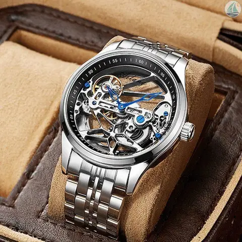 Оригинальные Мужские механические часы с турбийоном, полностью автоматические Роскошные брендовые светящиеся водонепроницаемые мужские часы