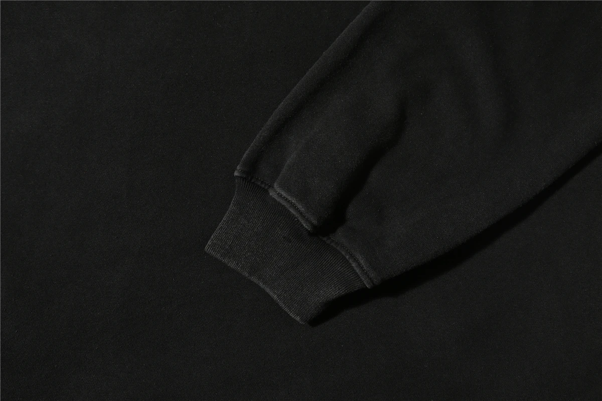 CoooColl Sweatshirts Kanye West Winter 19FW DESTROY Distress Old Crush SWEATSHIRT Streetwear HipHop Fashion Black Casual Men