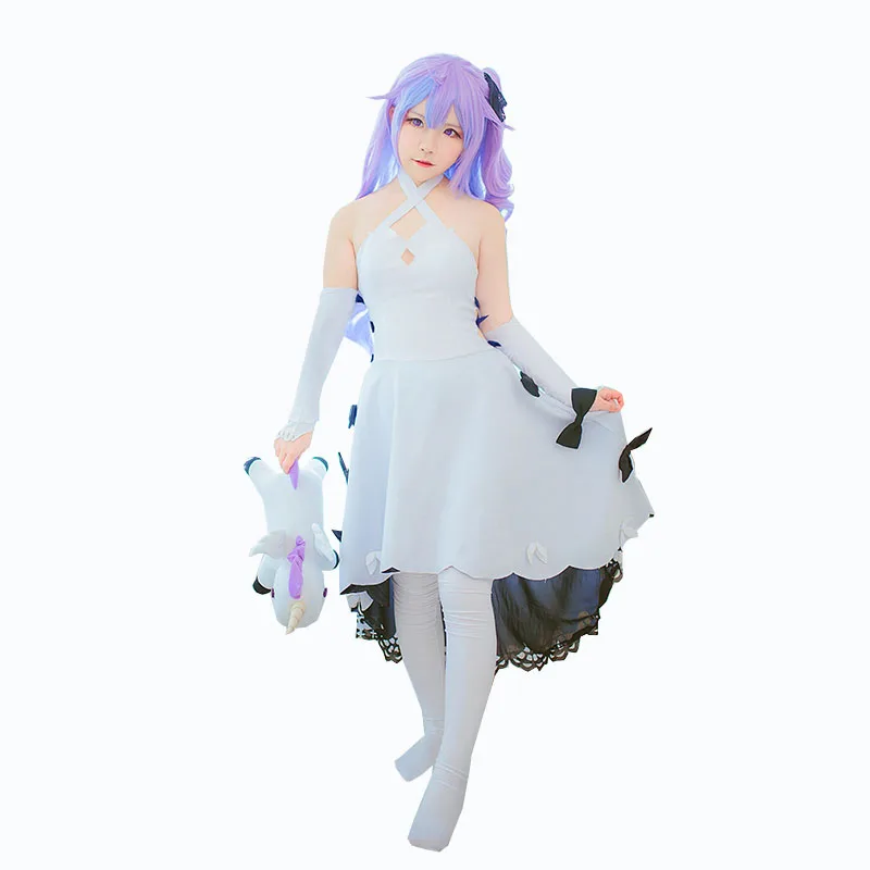 Женская юбка-Униформа с белой рамкой для косплея