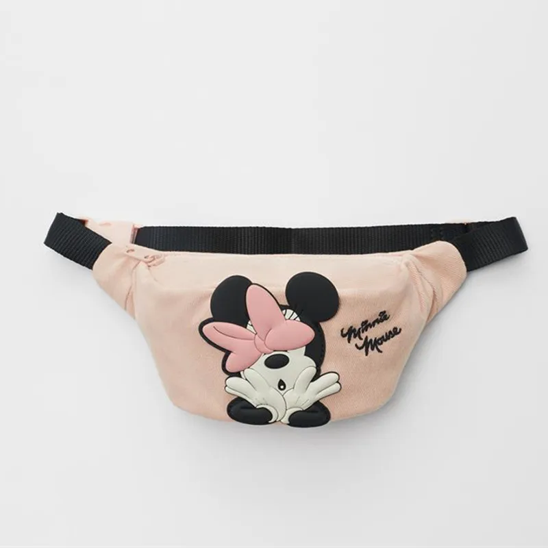 

Холщовая сумка-мессенджер для девочек и мальчиков с героями Диснея, нагрудная сумка с Микки Маусом, сумка для монет Минни, сумка на пояс для ...