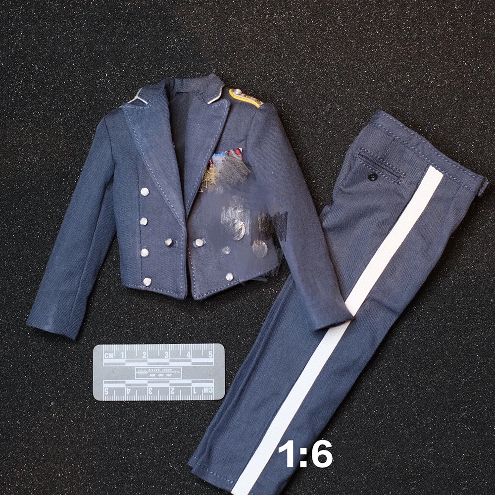 

1/6th DID D80147 WWII Germany Captain General Army Force Officer Formal Dress Uniform With Medal Model Be For Mostly 12inch Doll