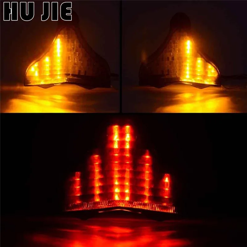 

Motorcycle ABS LED Rear Tail Light Turn Signal Smoke For YAMAHA YZF R1 2009-2013 10 11 12