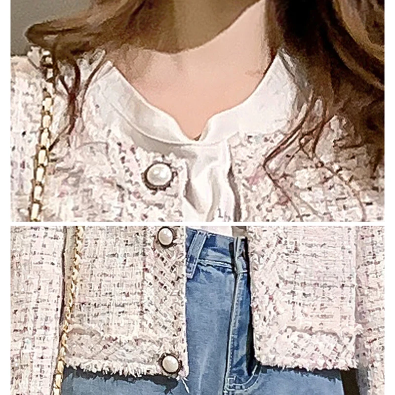 Розовый клетчатый Блейзер новинка 2020 летние женские официальные куртки офисная