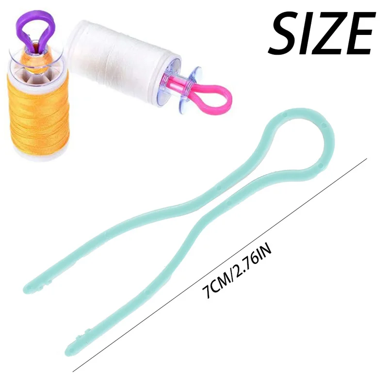 

60Pcs Bobbin Buddies Colorful Bobbin Thread Holders Thread Buddies Clips Sewing Machine Accessories for Thread Spool Organizing