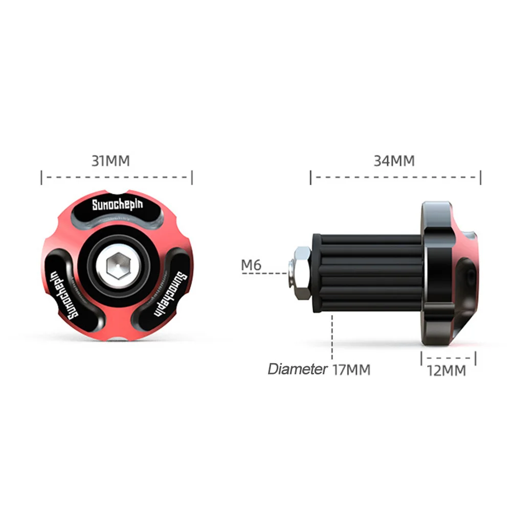 

2Pcs Motorcycle Handlebar Grips Bar End Cap Plugs Slider CNC Aluminum for 16-18mm Motorbike Handle