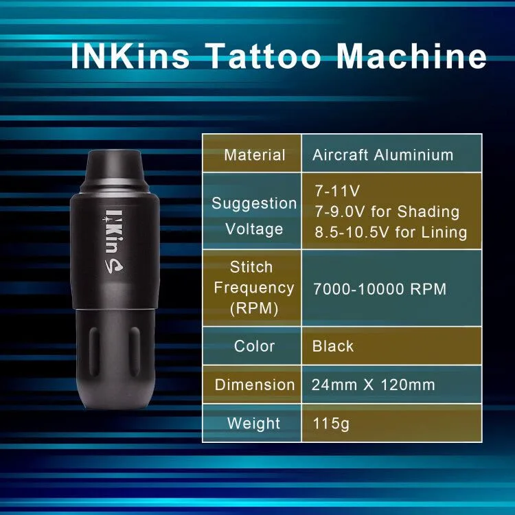 Ручка для тату машинки EZ INKinS вращающаяся Перманентная ручка микроблейдинга