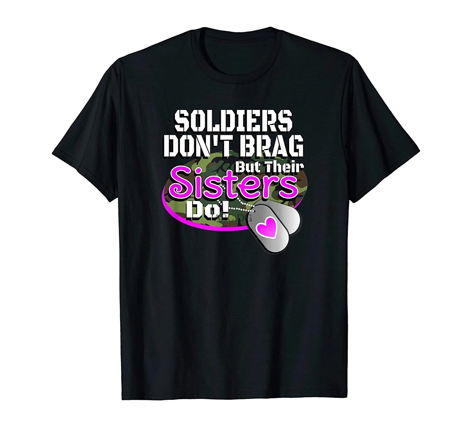 Футболка с надписью Proud Army Sister Soldier (1)|Мужские футболки| |