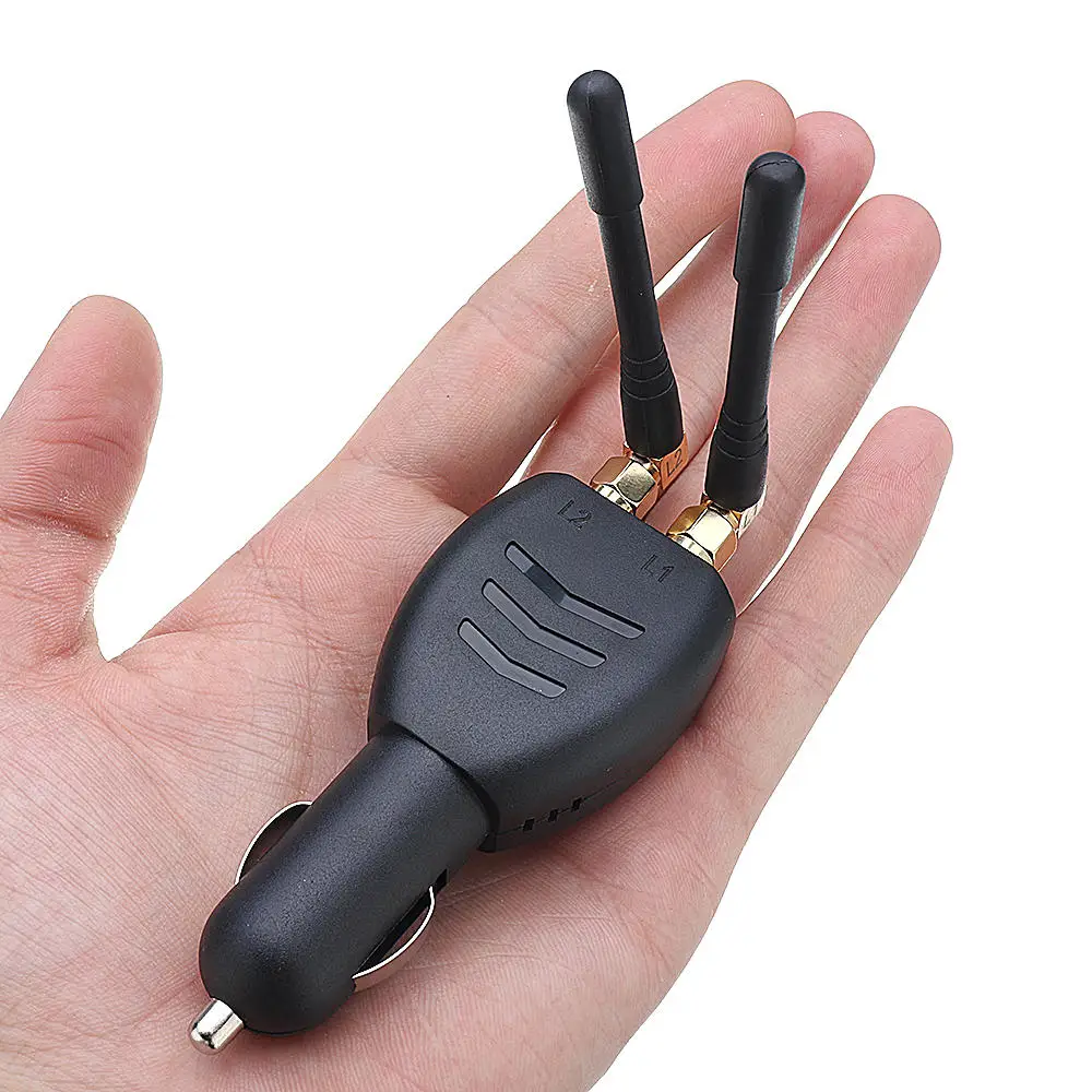 

Mini Dual Antenna Anti-gps Beidou Car Cigarette Lighter 12 24V Power Supply