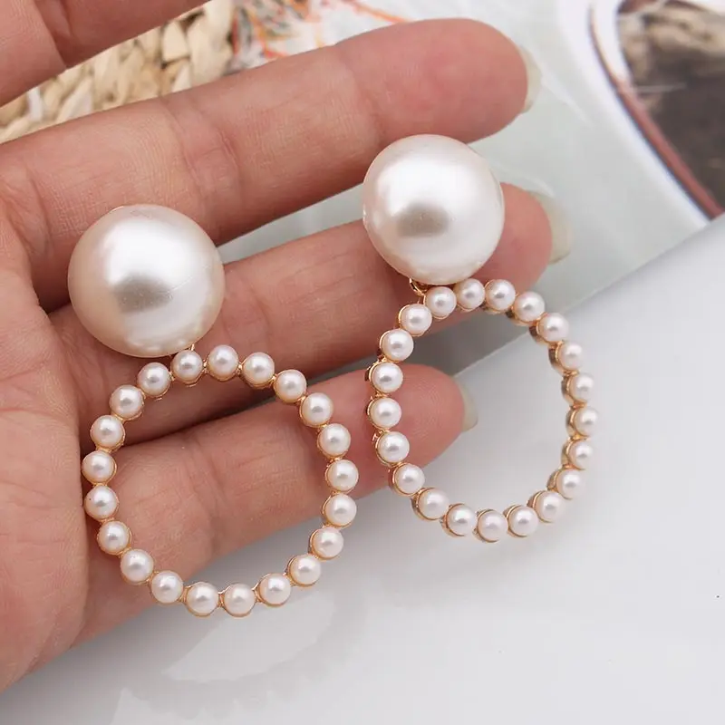 Новинка 2020 классические женские длинные висячие серьги с искусственным жемчугом