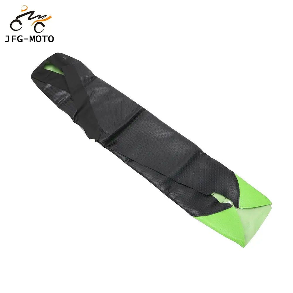 Мотоцикл резиновый Полосатый кожаный мягкий захват кожи чехол для сиденья Kawasaki