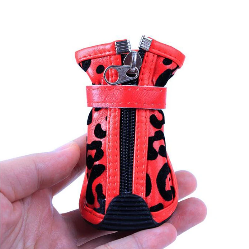 4 шт./компл. противоскользящие ботинки для собак кроссовки водонепроницаемые