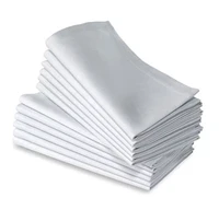 12pcs 100 cotton restaurant dinner cloth linen white 50x50cm premium hotel napkins