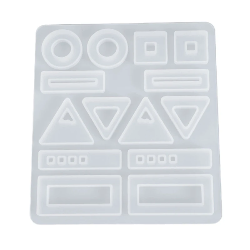 

DIY Crafts Crystal Epoxy Resin Mold Earring Ear Pendant Casting Silicone Mould