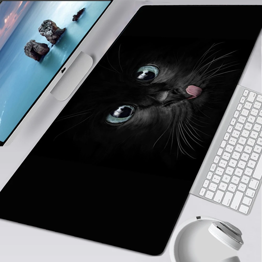 

Large Gaming Mouse Pad Computer Mousepad PC Gamer Mouse Mat Laptop Mausepad Cute Cat Eyes Mouse Carpet Keyboard Mat Desk Pad