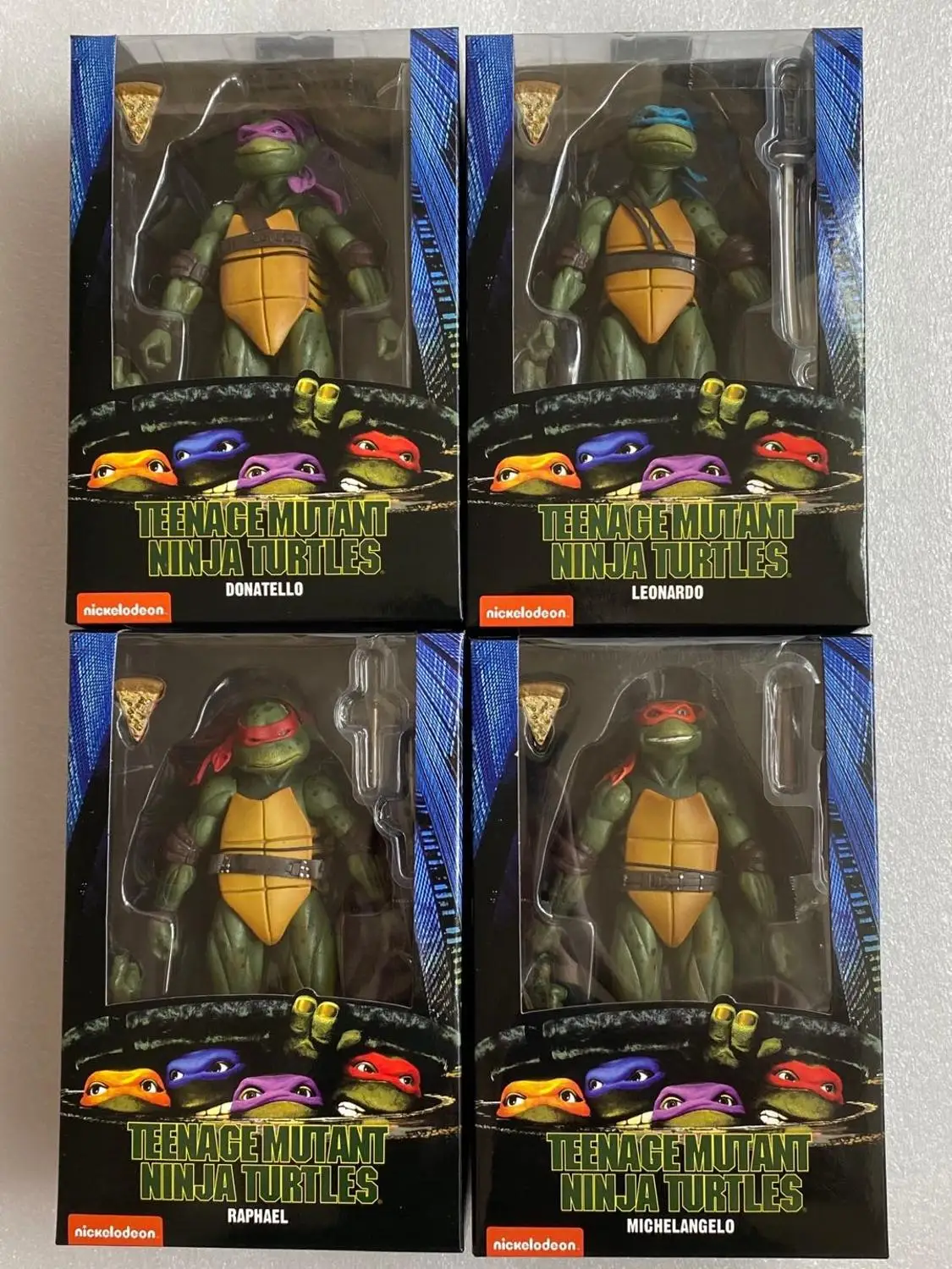Фигурки NECA игрушки Леонардо Микеланджело Донателло Рафаэль черепахи 1990 фильмы 7
