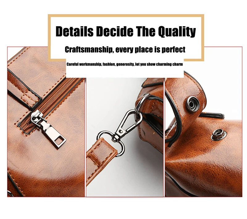 Женская сумка через плечо повседневная из искусственной кожи в стиле ретро