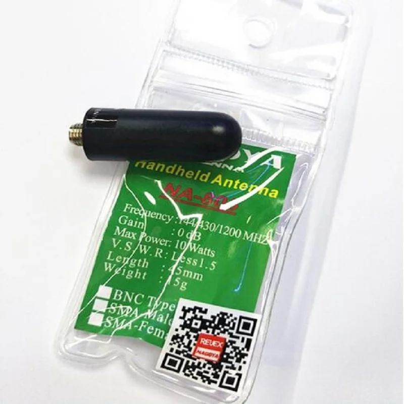 

2 шт. Nagoya NA-805 136-174/400-520 МГц SMA-F 2.15dbi с высоким коэффициентом усиления антенны для Baofeng GT-3 Mark III двухстороннее радио приемопередатчик