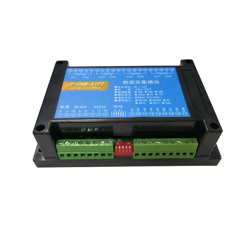 Плотины AIPT 8 канальный PT100 сбора аналоговый модуль протокол Modbus|Детали и
